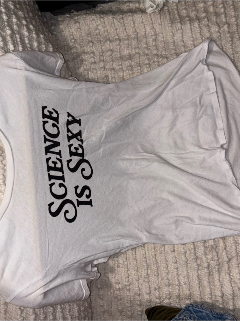 Reformation White 'Science Is Sexy' Short Sleeve Tee
